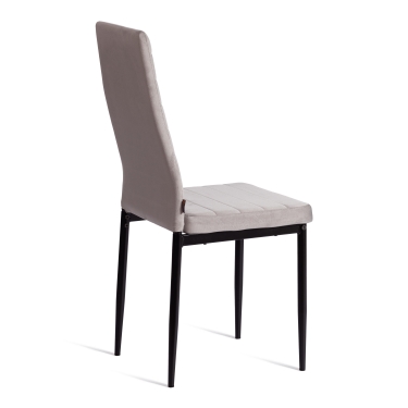 Стул Tetchair Easy mod. JSC02-1 металл, флок, 41 х 52 х 96 см, Light grey светло-серый HLR14 / черный