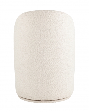Пуф Stool Group Loreen вращающийся букле Белый