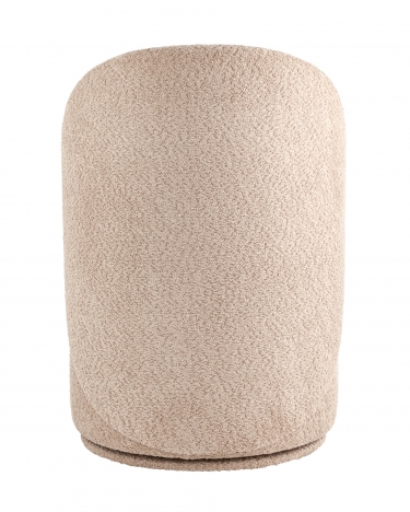 Пуф Stool Group Loreen вращающийся букле Капучино