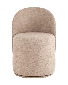 Пуф Stool Group Loreen вращающийся букле Капучино
