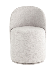 Пуф Stool Group Loreen вращающийся букле Светло-серый