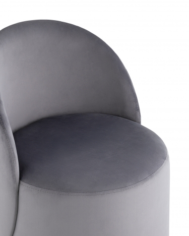 Пуф Stool Group Loreen вращающийся велюр Серый