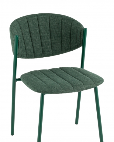 Стул Stool Group Харпер ткань рогожка зеленый каркас зеленый полуглянцевый муар