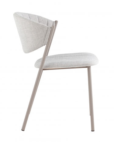 Стул Stool Group Харпер ткань рогожка серо-голубой каркас серый матовый