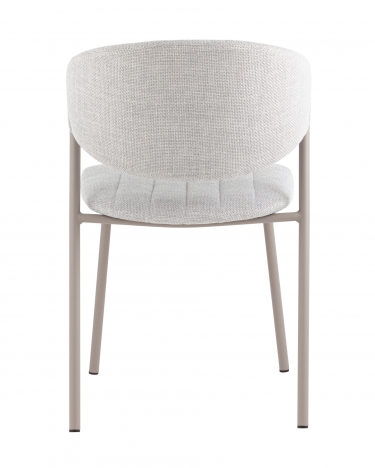 Стул Stool Group Харпер ткань рогожка серо-голубой каркас серый матовый