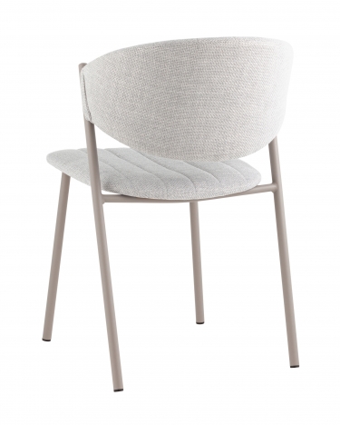 Стул Stool Group Харпер ткань рогожка серо-голубой каркас серый матовый