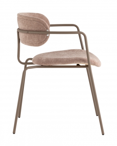 Стул Stool Group Дженни букле бежевый каркас бежево-серый