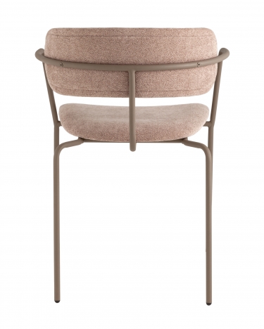 Стул Stool Group Дженни букле бежевый каркас бежево-серый