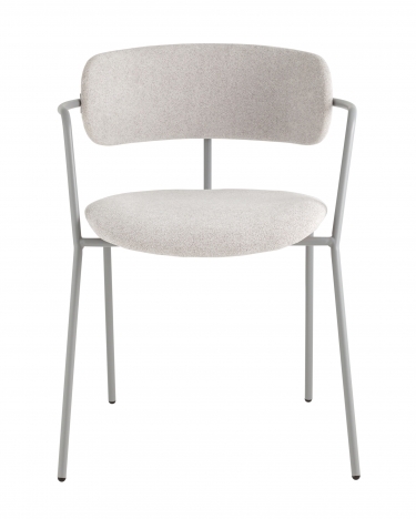 Стул Stool Group Дженни букле светло-серый каркас серый муар