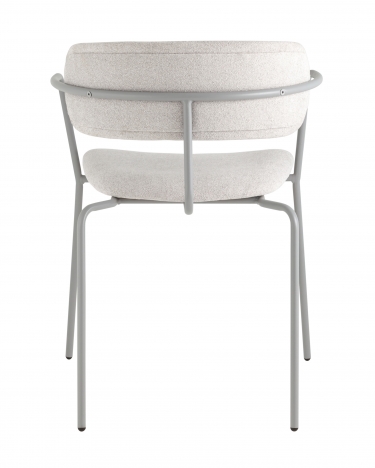 Стул Stool Group Дженни букле светло-серый каркас серый муар