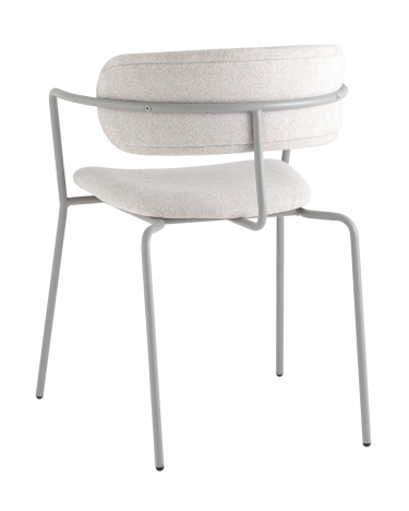 Стул Stool Group Дженни букле светло-серый каркас серый муар