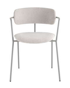 Стул Stool Group Дженни букле светло-серый каркас серый муар