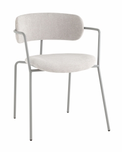 Стул Stool Group Дженни букле светло-серый каркас серый муар