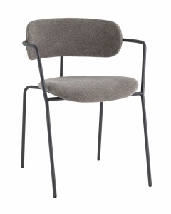 Стул Stool Group Дженни букле темно-серый каркас антрацитово-серый муар