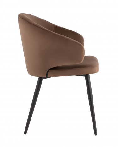 Стул с подлокотниками Stool Group Codo велюр Коричневый