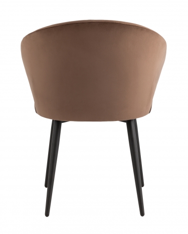 Стул с подлокотниками Stool Group Codo велюр Коричневый