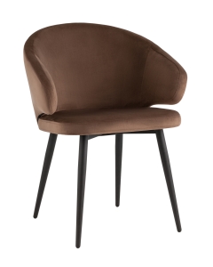 Стул с подлокотниками Stool Group Codo велюр Коричневый