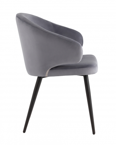 Стул с подлокотниками Stool Group Codo велюр Серый