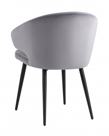 Стул с подлокотниками Stool Group Codo велюр Серый
