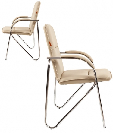 Комплект офисных кресел Chairman CHAIRMAN 851 экокожа Бежевый