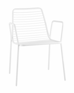 Стул Stool Group Дели с подлокотниками металл Белый