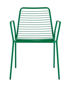 Стул Stool Group Дели с подлокотниками металл Зеленый