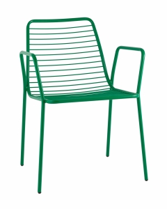 Стул Stool Group Дели с подлокотниками металл Зеленый