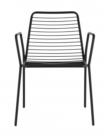 Стул Stool Group Дели с подлокотниками металл черный