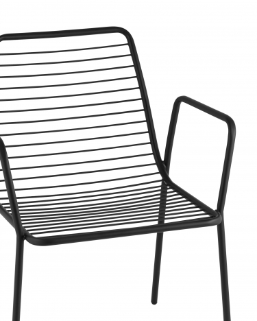 Стул Stool Group Дели с подлокотниками металл черный