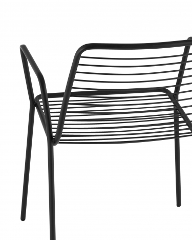 Стул Stool Group Дели с подлокотниками металл черный