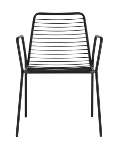 Стул Stool Group Дели с подлокотниками металл черный