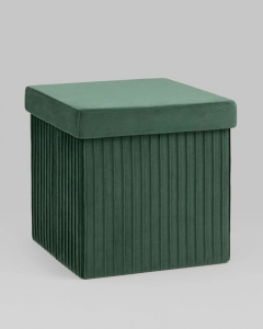 Пуф складной с ящиком Stool Group Store Square Зеленый