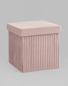 Пуф складной с ящиком Stool Group Store Square Пыльно-розовый
