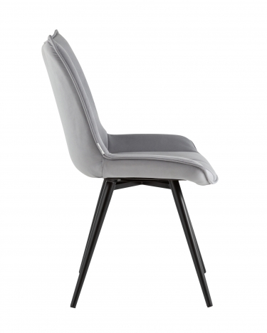 Стул вращающийся Stool Group Робб велюр серый