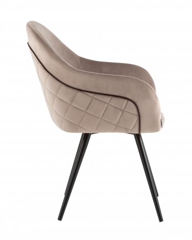 Стул Stool Group Новел вращающийся велюр серо-коричневый