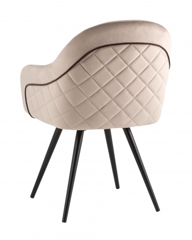 Стул Stool Group Новел вращающийся велюр серо-коричневый