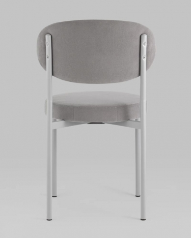 Стул Stool Group Бриф SN велюр серый каркас Светло-серый муар