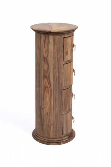 Тумба Tetchair Бомбей - 0768 палисандр, 71хD28,5см, Natural tinted натуральный тонированный