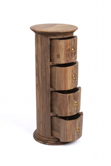 Тумба Tetchair Бомбей - 0768 палисандр, 71хD28,5см, Natural tinted натуральный тонированный