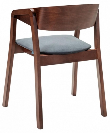 Кресло R-home Dalia Grey/Темный орех