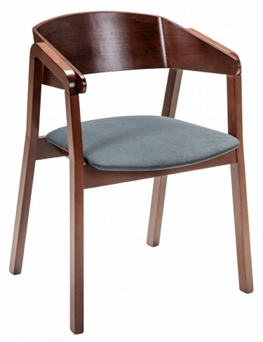 Кресло R-home Dalia Grey/Темный орех