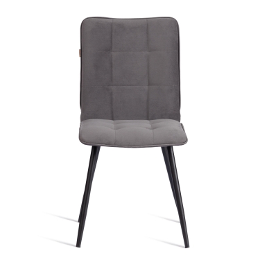 Стул обеденный Tetchair Bari разборный, ткань велюр, 44х60х91, серый/черный, Porsche 9