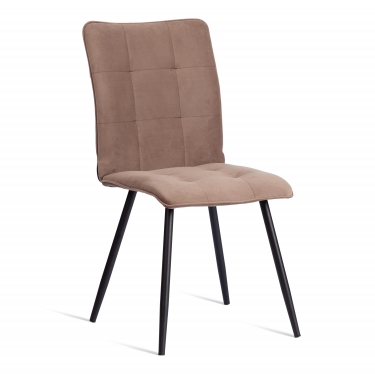 Стул обеденный Tetchair Bari разборный, ткань велюр, 44х60х91, бежевый/черный, Porsche 5