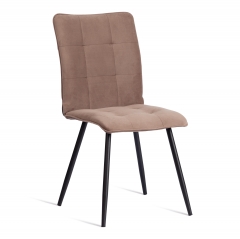 Стул обеденный Tetchair Bari разборный, ткань велюр, 44х60х91, бежевый/черный, Porsche 5