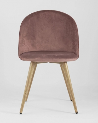 Стул Stool Group Лион велюр с ромбами розовый 4 шт