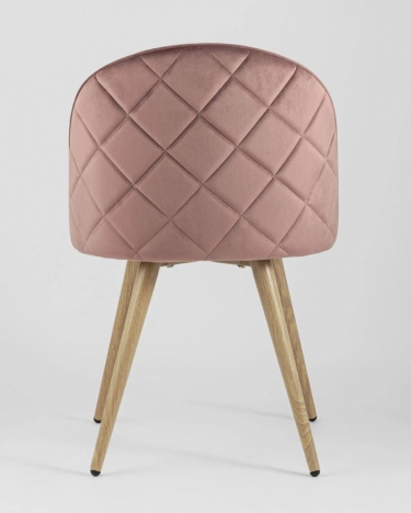 Стул Stool Group Лион велюр с ромбами розовый 4 шт
