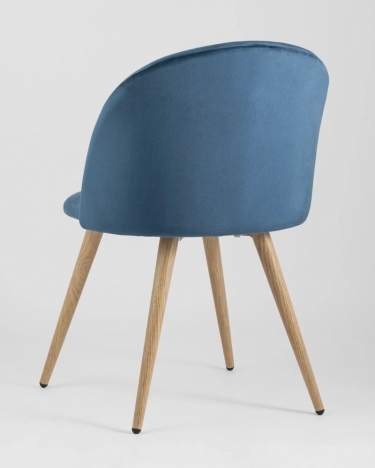 Стул Stool Group Лион велюр голубой 4 шт