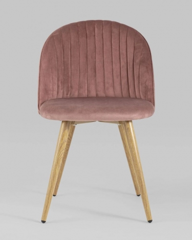 Стул Stool Group Лион Страйпс велюр розовый 4 шт