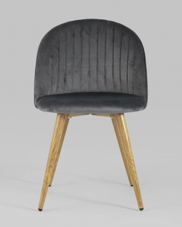 Стул Stool Group Лион Страйпс велюр серый 4 шт