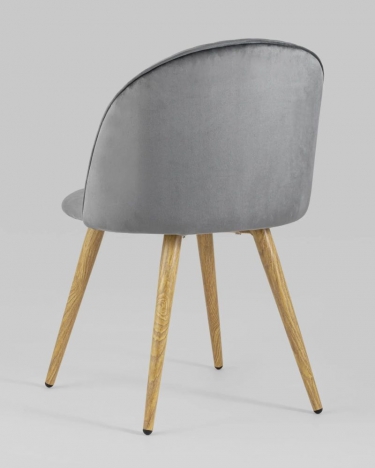 Стул Stool Group Лион Страйпс велюр серый 4 шт